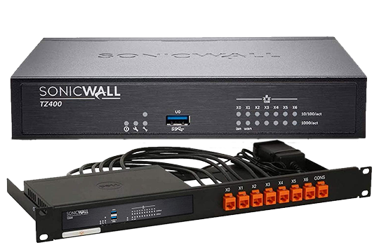 Sonicwall TZ 400 with rackmount
